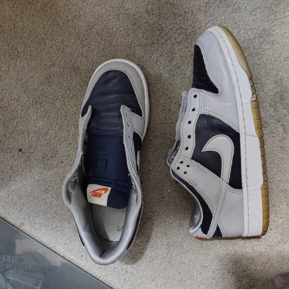 Nike Dunk Low Navy and White Sneakers